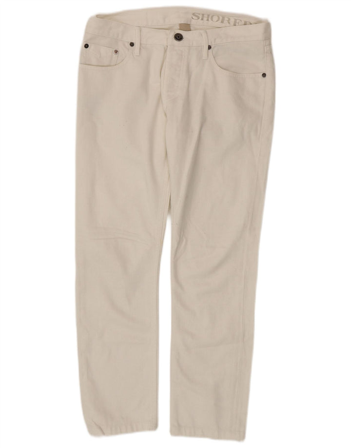 Vaqueros ajustados Burberry para hombre W31 L28 Algodón blanco