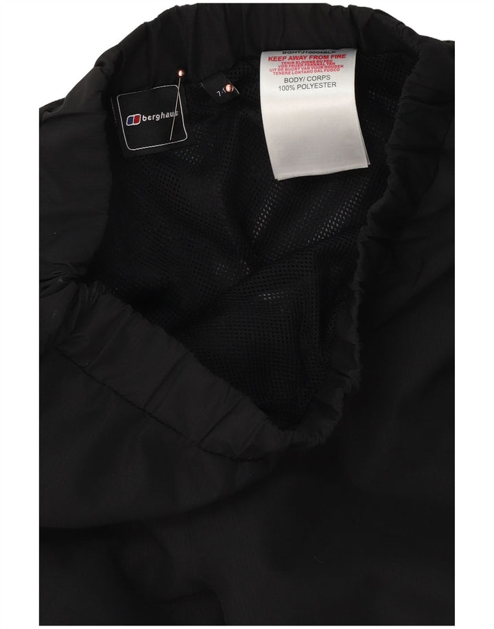 Berghaus Pantalón Cortavientos para Niños 7-8 Años Negro Poliéster