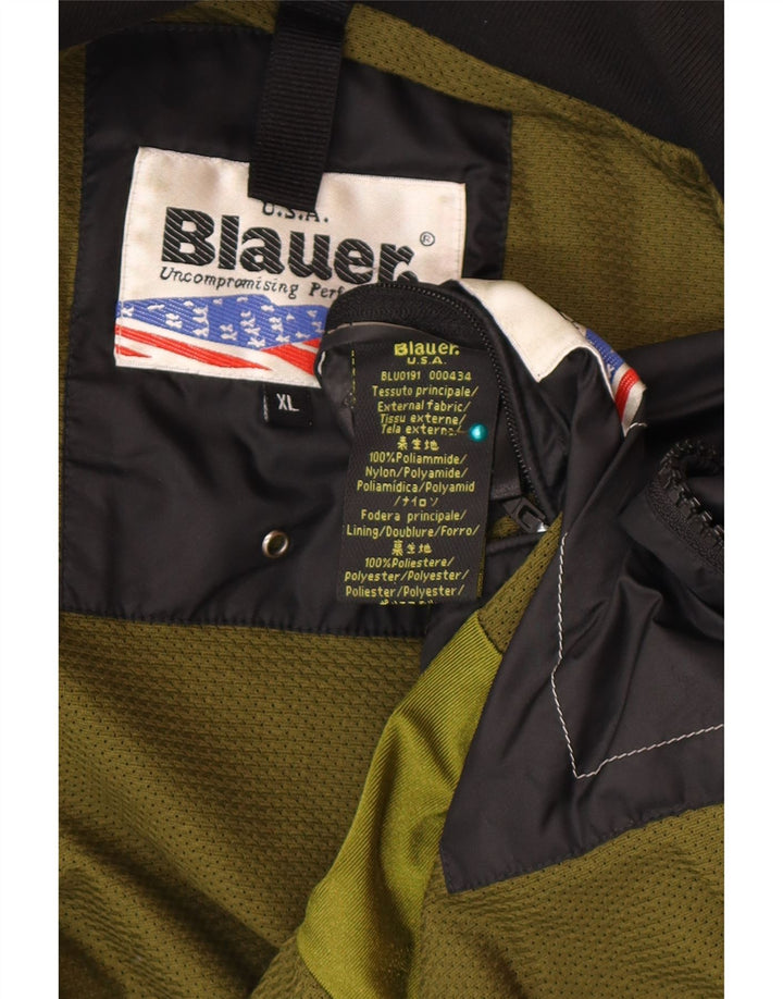 Blauer Chaqueta Bomber Hombre UK 42 XL Poliamida Negra