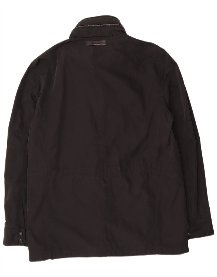 Calvin Klein Chaqueta utilitaria para hombre UK 38 Mediano Poliéster negro