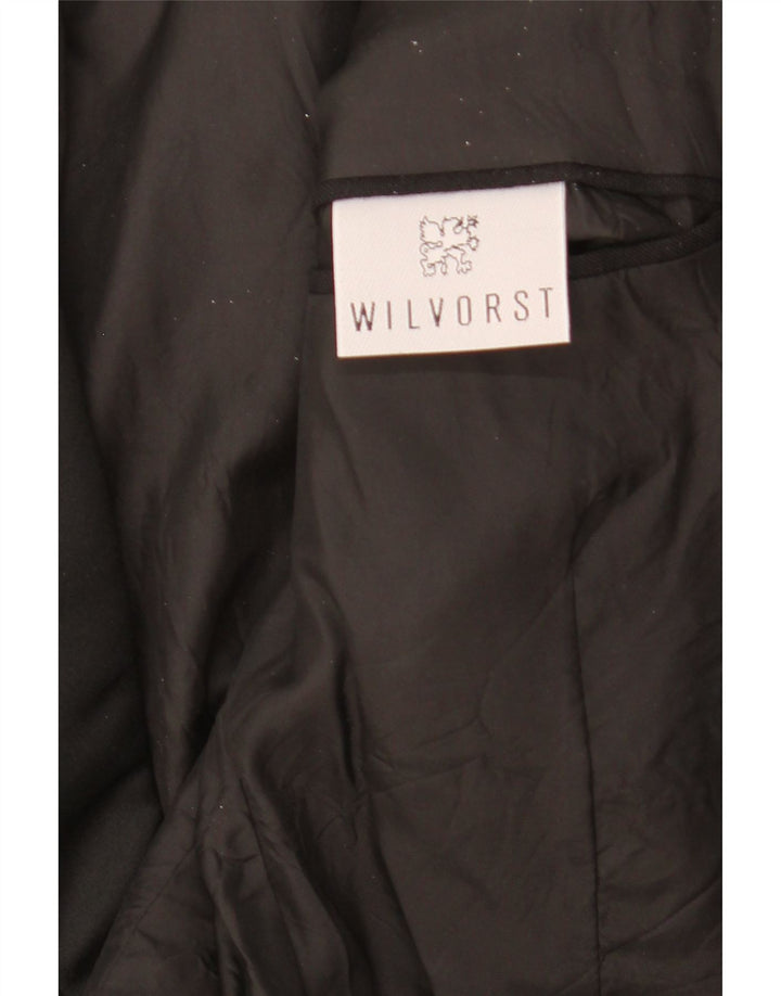 Wilvorst Chaqueta tipo blazer de 1 botón para mujer UK 46 Grande Negro