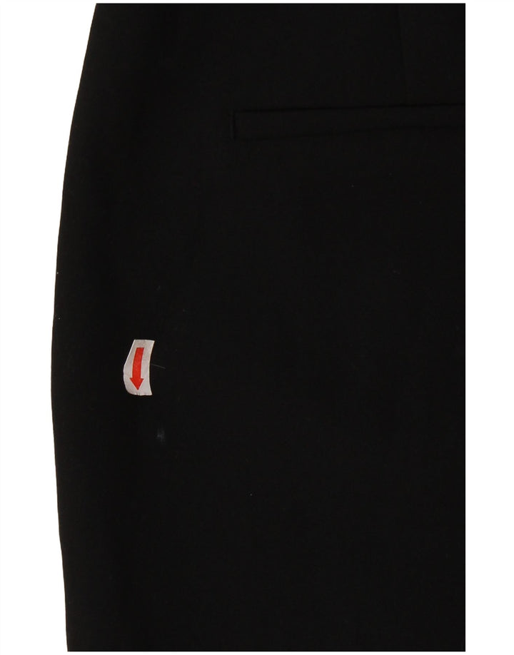 ZARA Mujer Pantalón Casual Bootcut Grande Poliéster Negro