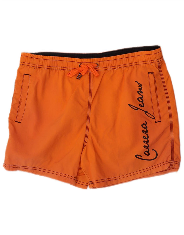Carrera Bañador Gráfico Hombre Poliamida Naranja Medio