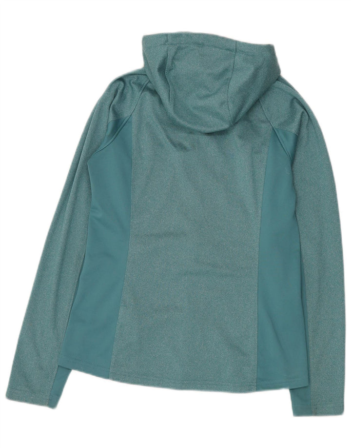 THE NORTH FACE Suéter con capucha y cremallera para mujer UK 10 Small Blue Moteado