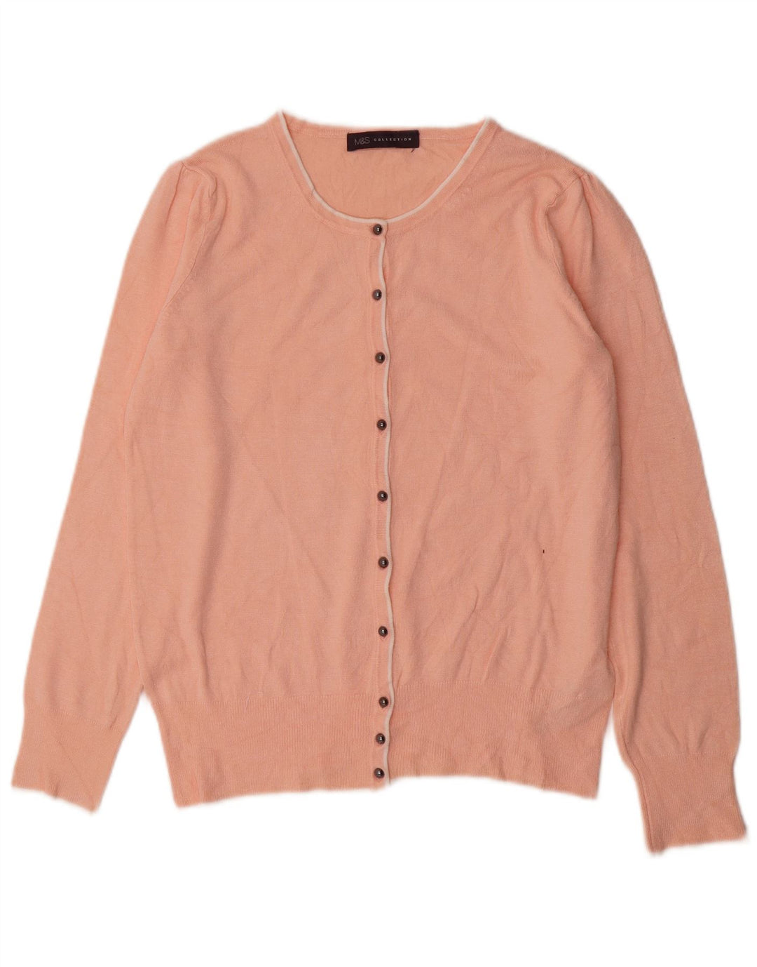 Marks & Spencer - Cárdigan para mujer, talla 40, viscosa rosa mediana
