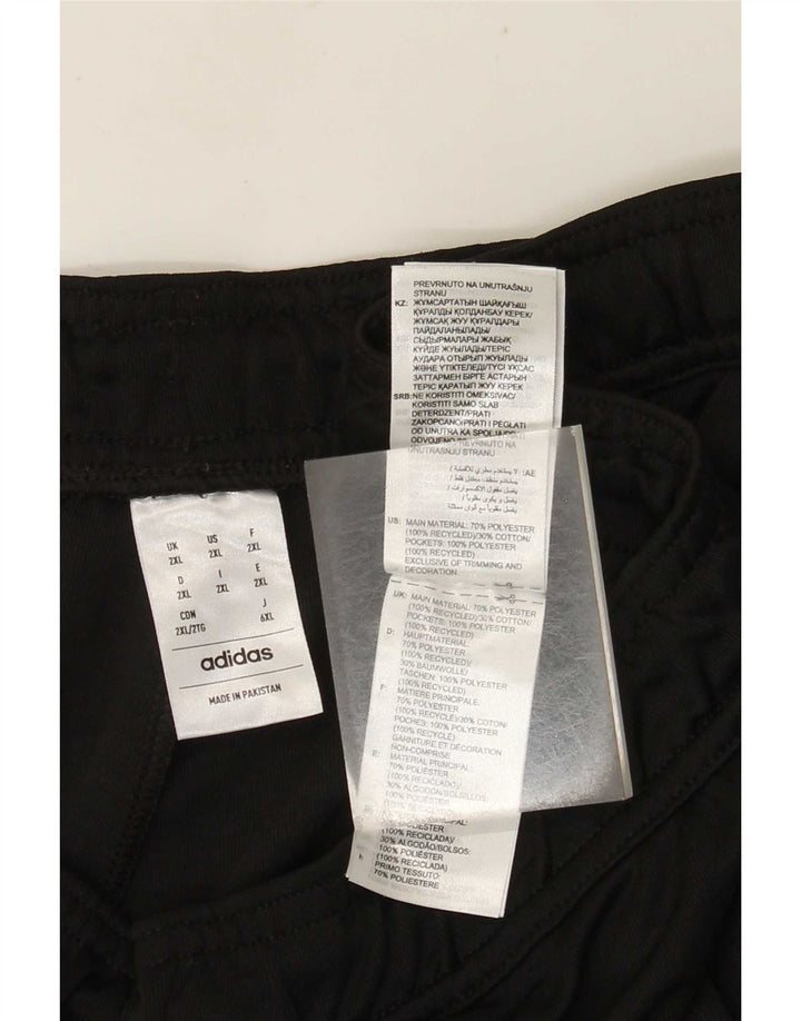 Adidas Pantalones cortos deportivos para hombre 2XL Poliéster negro