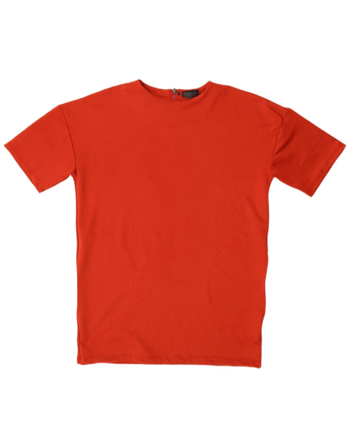 Topshop Vestido tipo camiseta para mujer UK 40 Mediano Rojo Poliéster