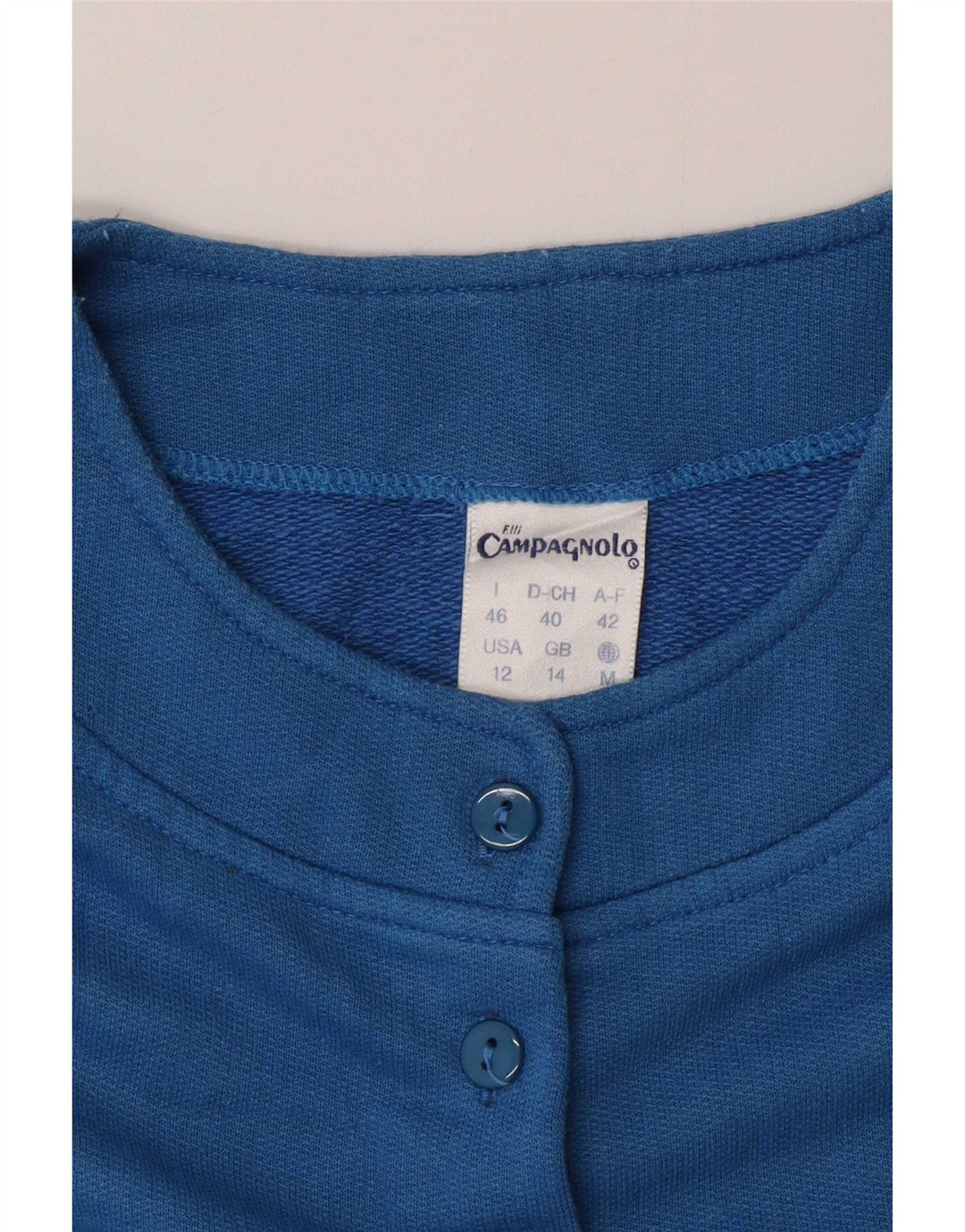 F.LLI Campagnolo - Sudadera gráfica para mujer, talla 40, color azul