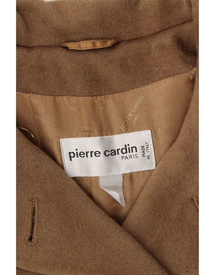 Pierre Cardin Abrigo cruzado para mujer UK 44 Grande Marrón