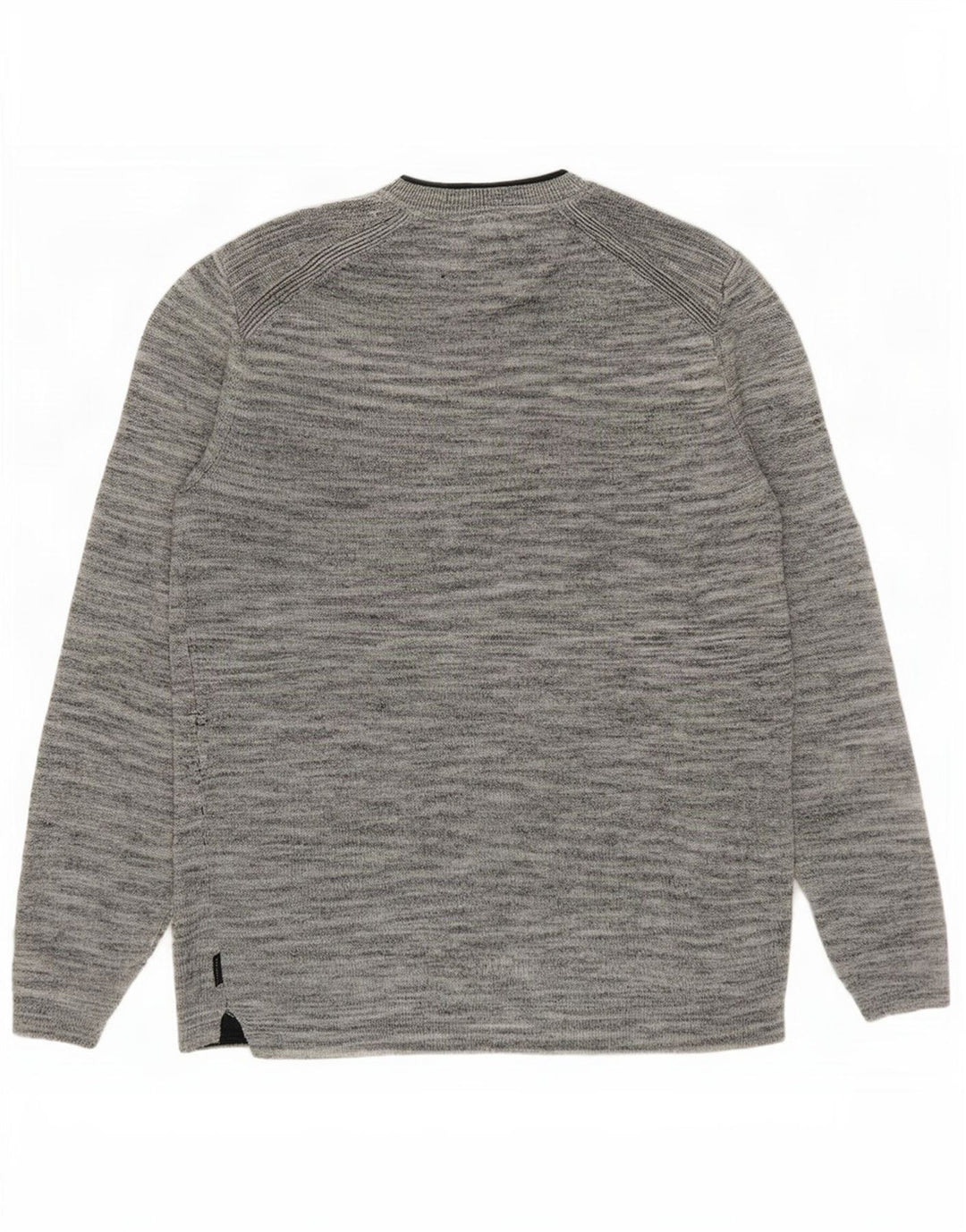 Ted Baker - Jersey de cuello redondo para hombre, talla 3, lino moteado, color gris medio