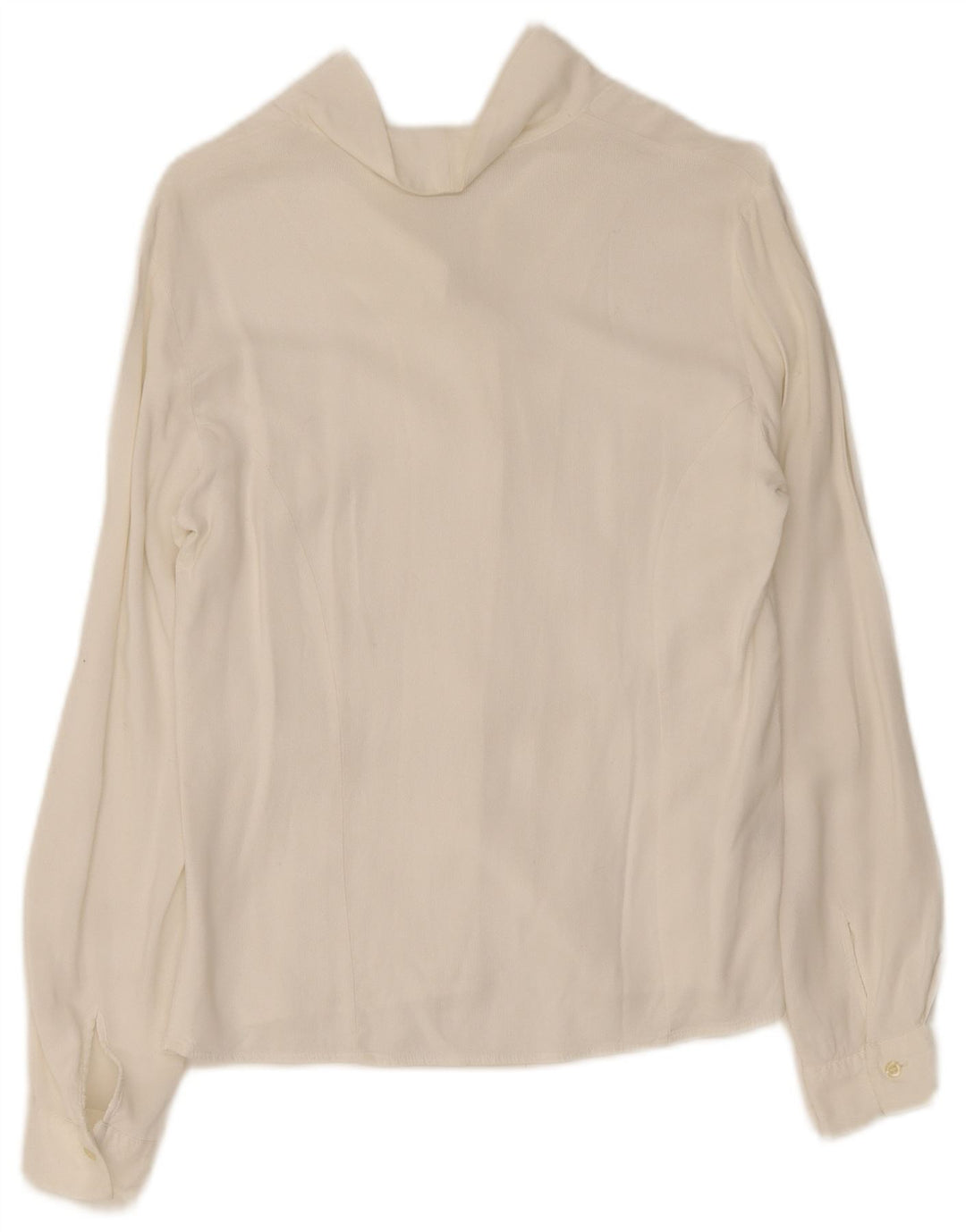 Blusa Camisa Mujer Sisley IT 44 Viscosa Blanca Mediana