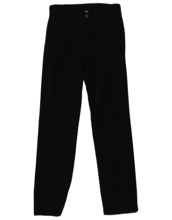 Izod Pantalones chinos ajustados para niños 11-12 años W24 L25 Algodón negro