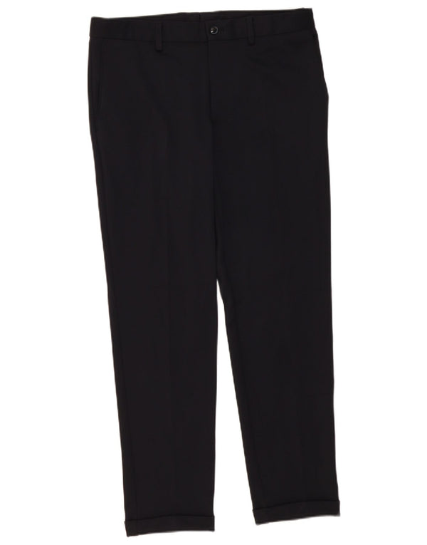 Zara Mens Slim Chino Pantalones EU 40 Medium W31 L29 Azul Marino Poliéster