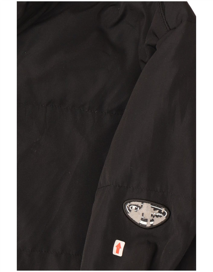 Champion Chaqueta Acolchada Para Mujer UK 46 Grande Poliéster Negro