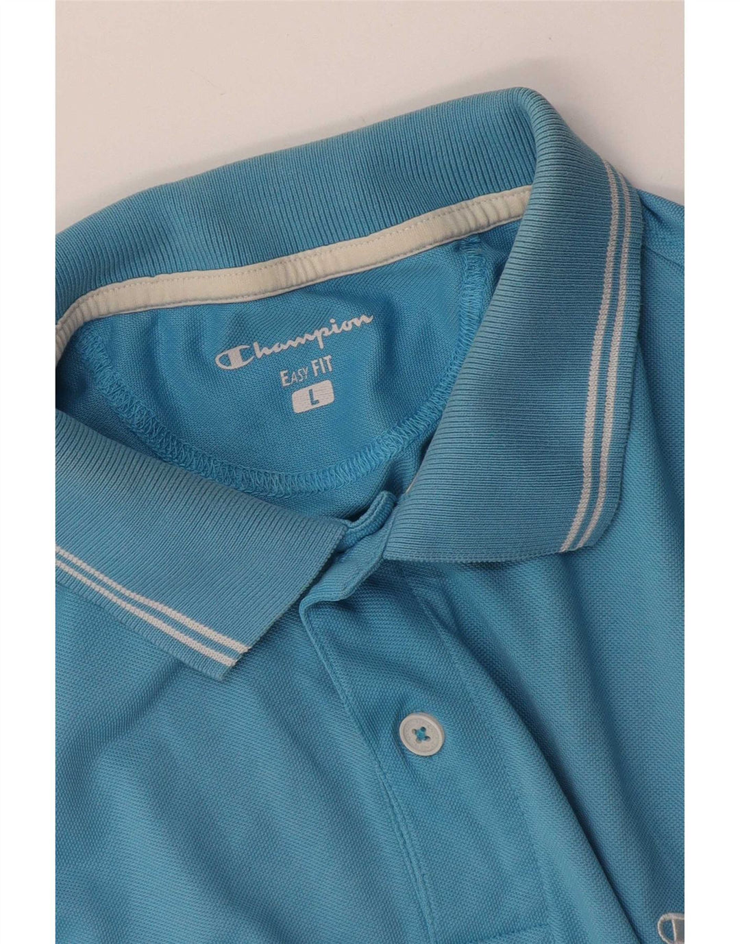 Champion Polo De Ajuste Fácil Para Hombre Grande Azul
