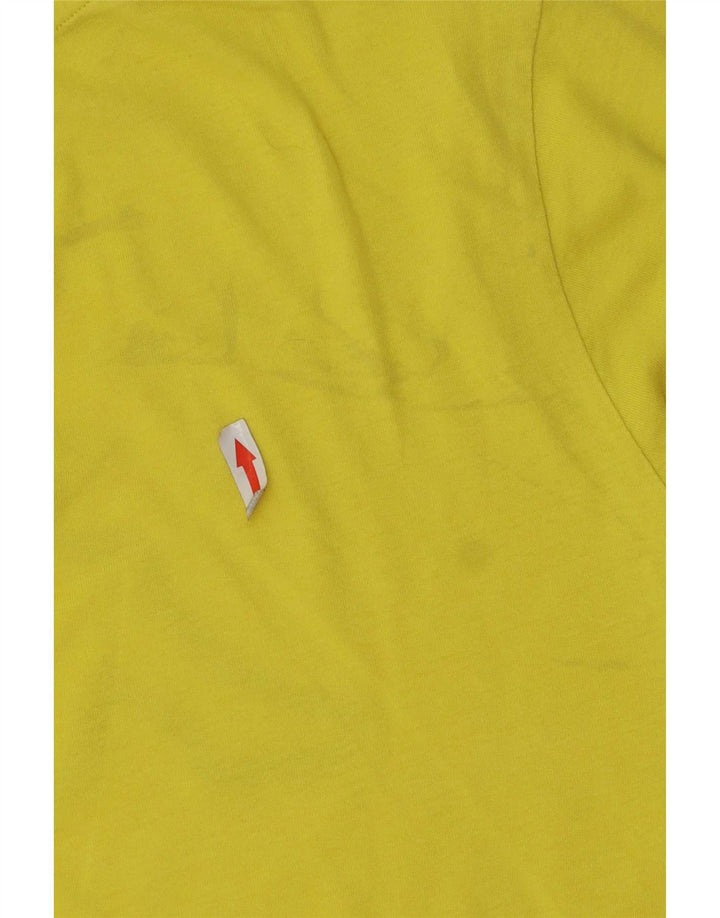 Kappa Hombre Camiseta Gráfica Top Medium Amarillo