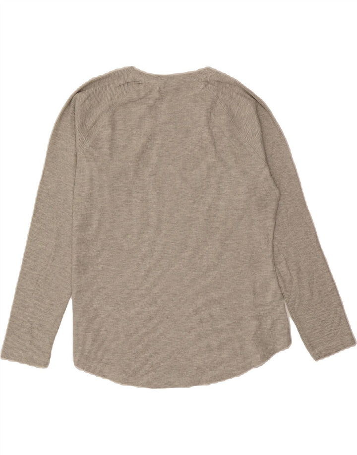 EDDIE BAUER Womens Top Long Sleeve UK 16 Large Grey Cotton Vintage Eddie Bauer and Second-Hand Eddie Bauer from Messina Hembry 