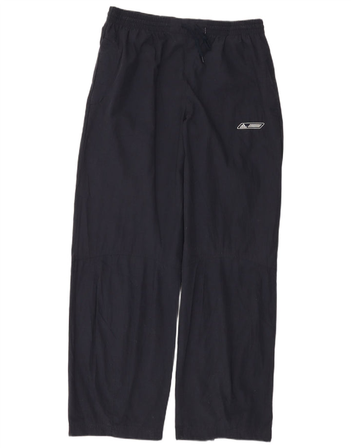 ADIDAS Hombre Chándal Pantalones Grande Azul Marino Algodón