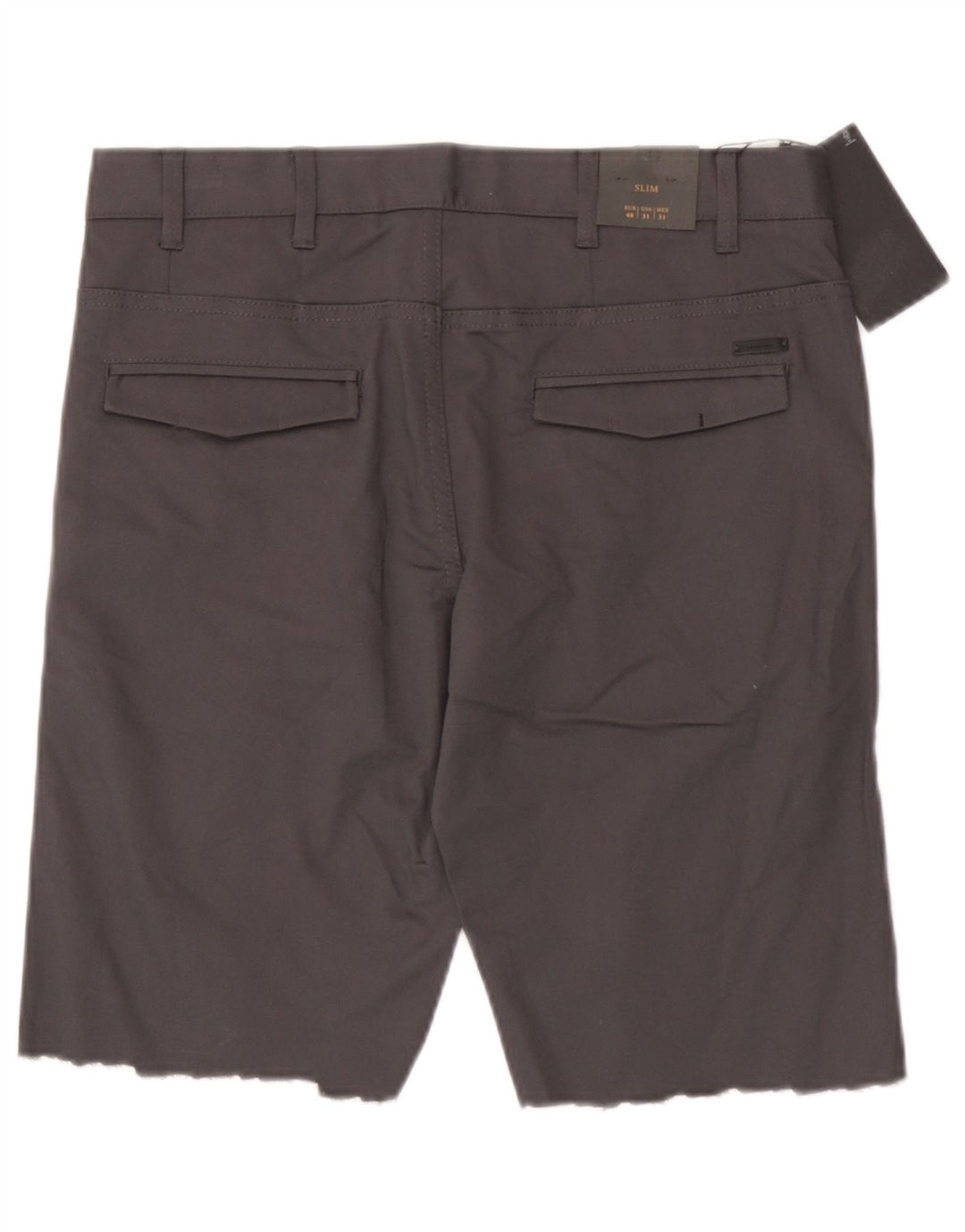 Zara Mens Chino Shorts EU 40 Medium W31 Algodón Gris