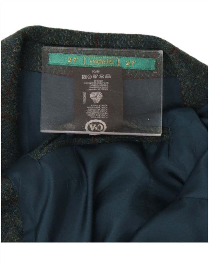 Canda Chaqueta tipo blazer de 2 botones para hombre UK 40 Large Blue Plaid New Wool