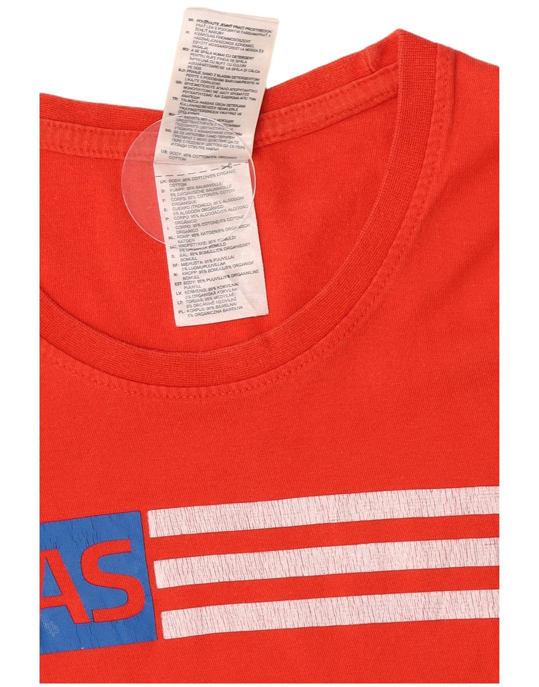Adidas - Camiseta gráfica para hombre, color rojo medio, algodón