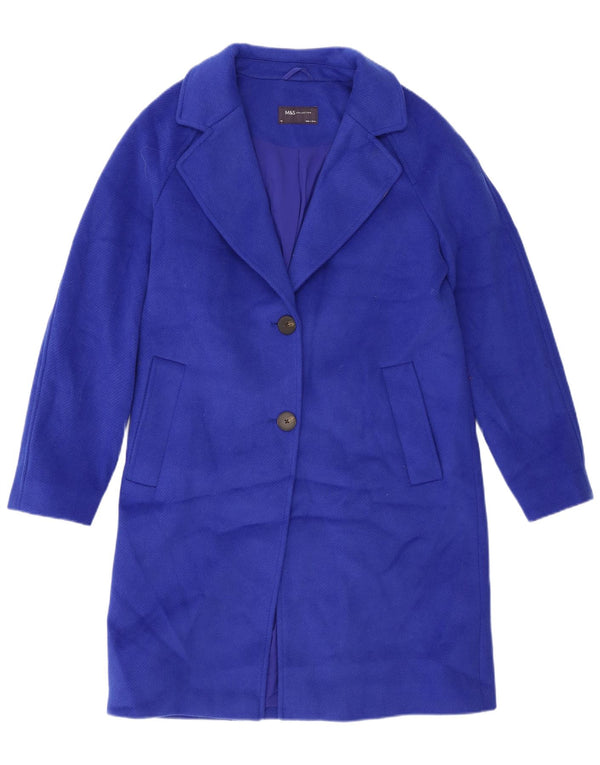 Marks & Spencer Abrigo extragrande para mujer UK 10 Pequeño Poliéster azul