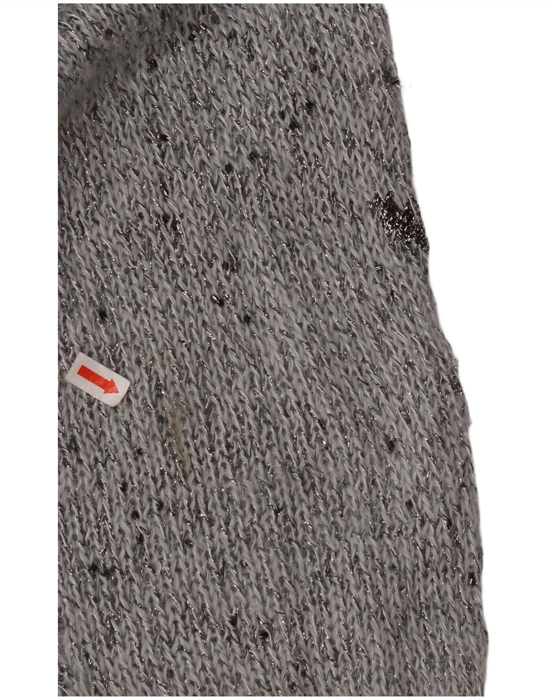 KRIZIA MAGLIA Jersey de cuello redondo para mujer UK 40 XL Angora moteada gris