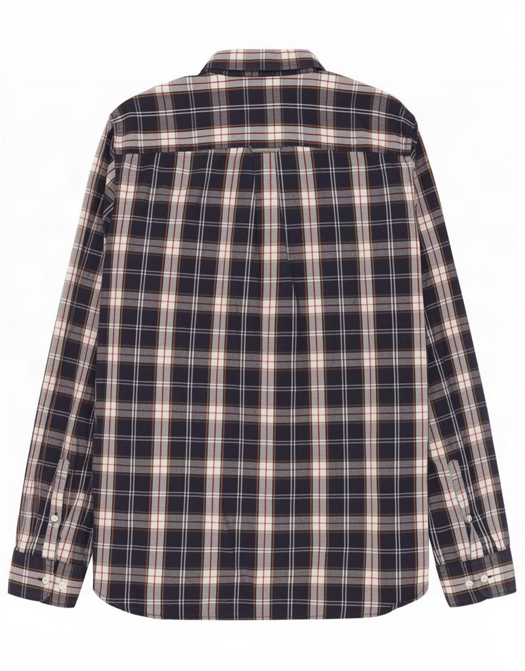 Camisa Superdry Hombre De Algodón A Cuadros Azul Marino Mediano