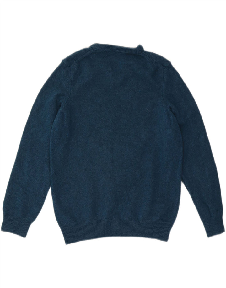 Lyle & Scott Jersey con cuello en V para mujer UK 10 Small Blue