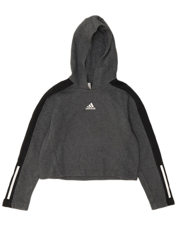 Adidas Jersey con capucha corta para niña 11-12 años Gris Colorblock Algodón