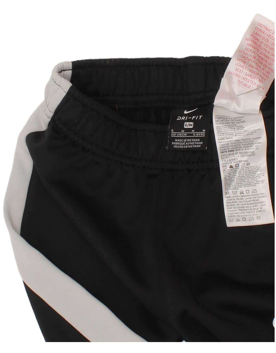 Nike Pantalones de chándal Dri Fit para niños, 5-6 años, Mediano, Negro
