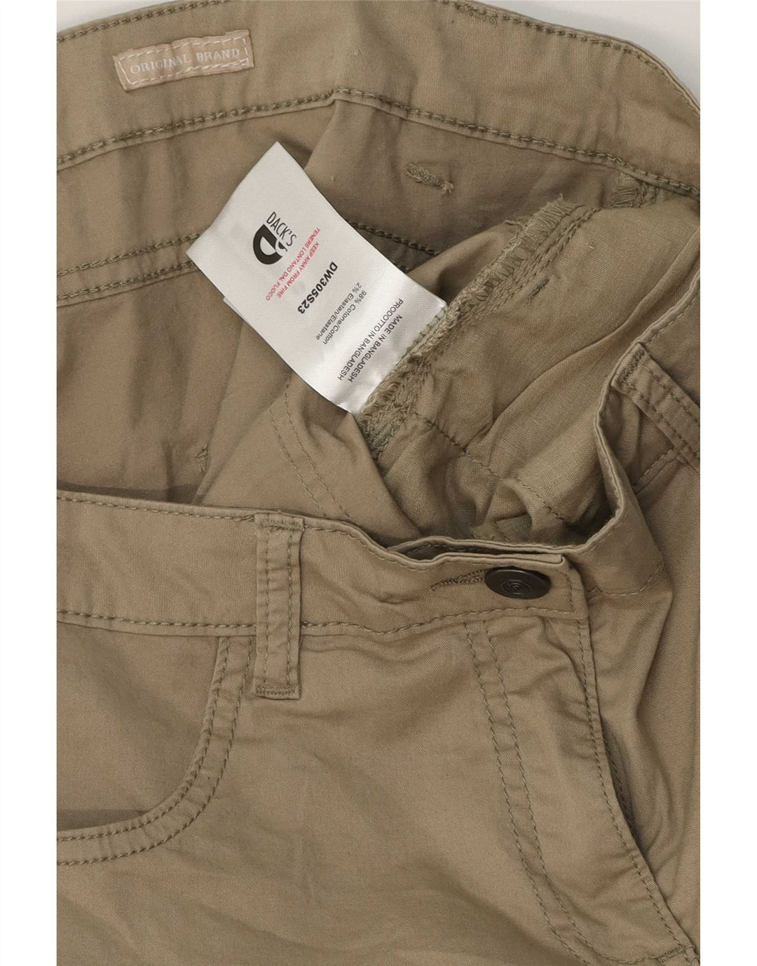 Dack's Pantalones cortos casuales para mujer IT 44 Medium W32 Algodón caqui