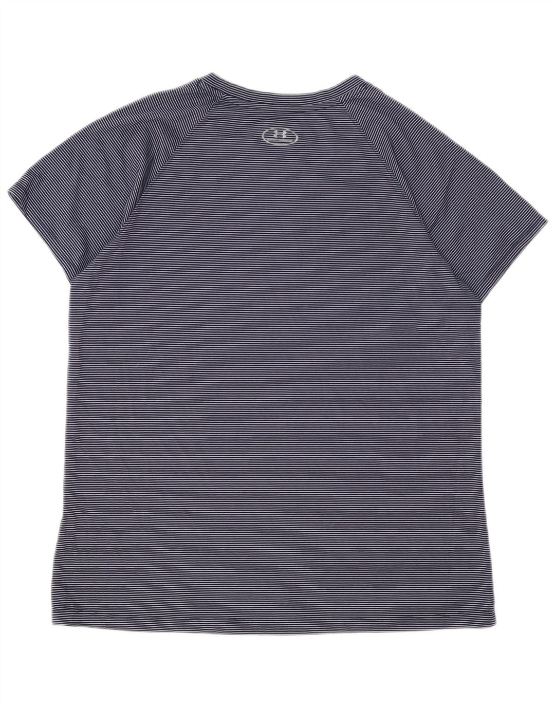 UNDER ARMOUR Camiseta Heat Gear para mujer Top Reino Unido 16 Grande Azul marino Rayas