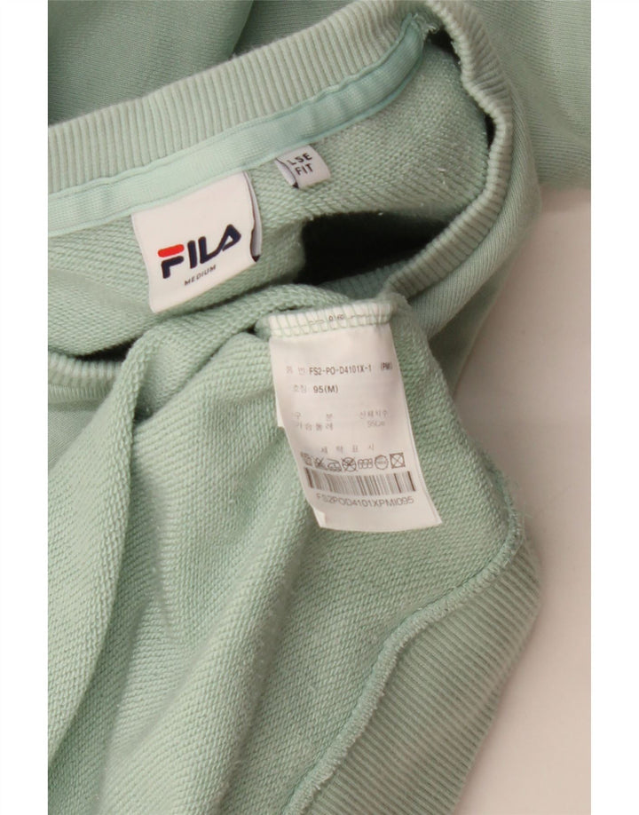 FILA Hombre Sudadera Jumper Medium Turquesa Algodón
