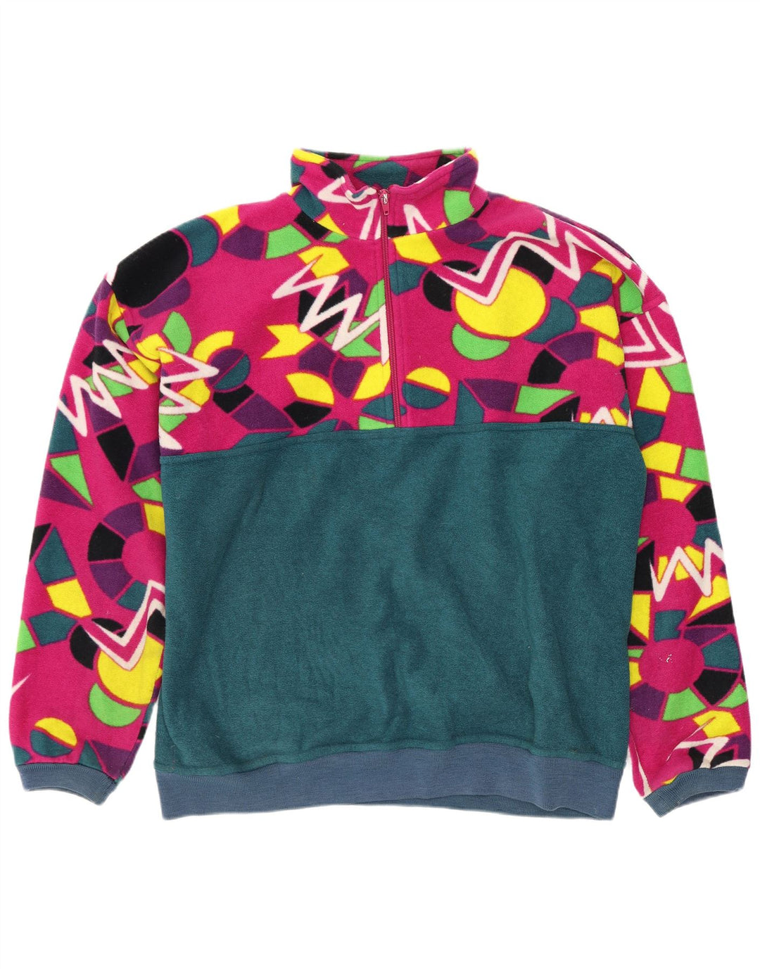 Conte of Florence Jersey de Forro Polar para Hombre Mediano Multicolor Geométrico