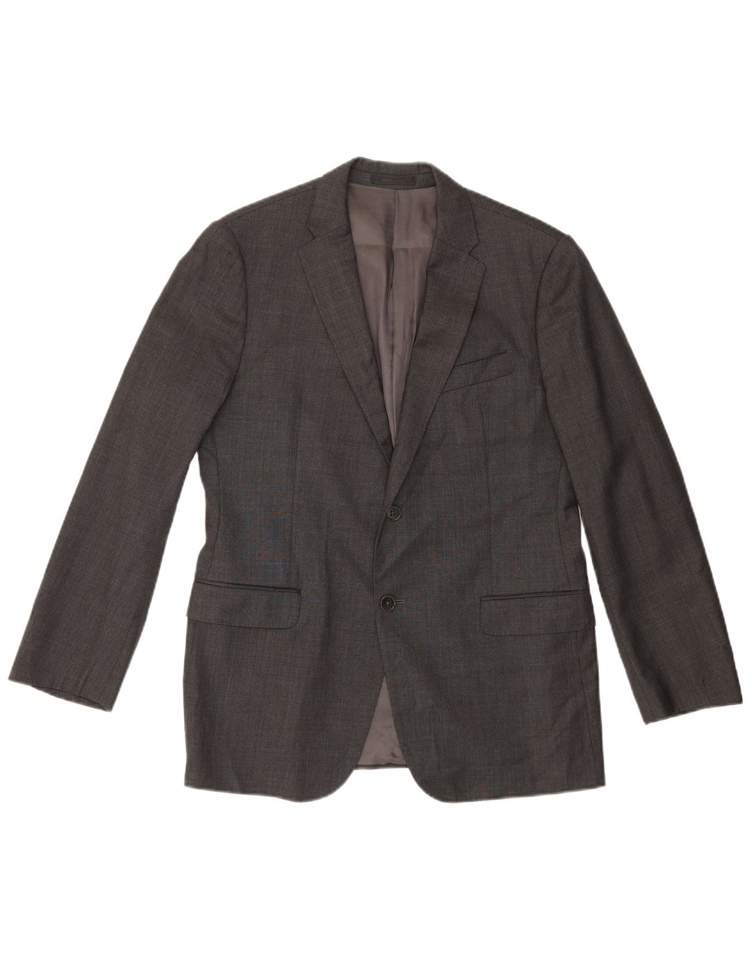 Armani Collezioni Chaqueta tipo blazer de 2 botones para hombre IT 50 Lana gris grande