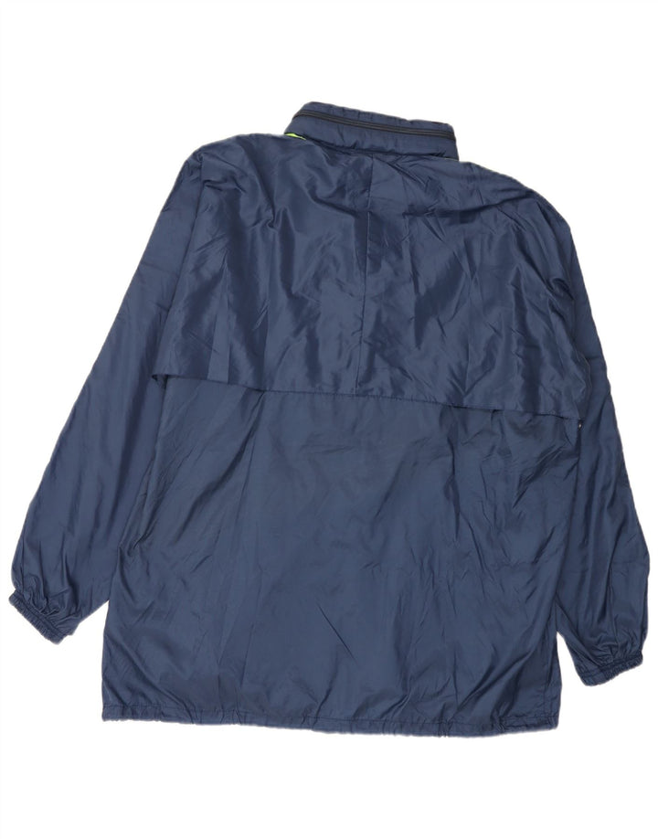 Arena Chaqueta impermeable con capucha para hombre UK 42 XL Poliamida azul marino
