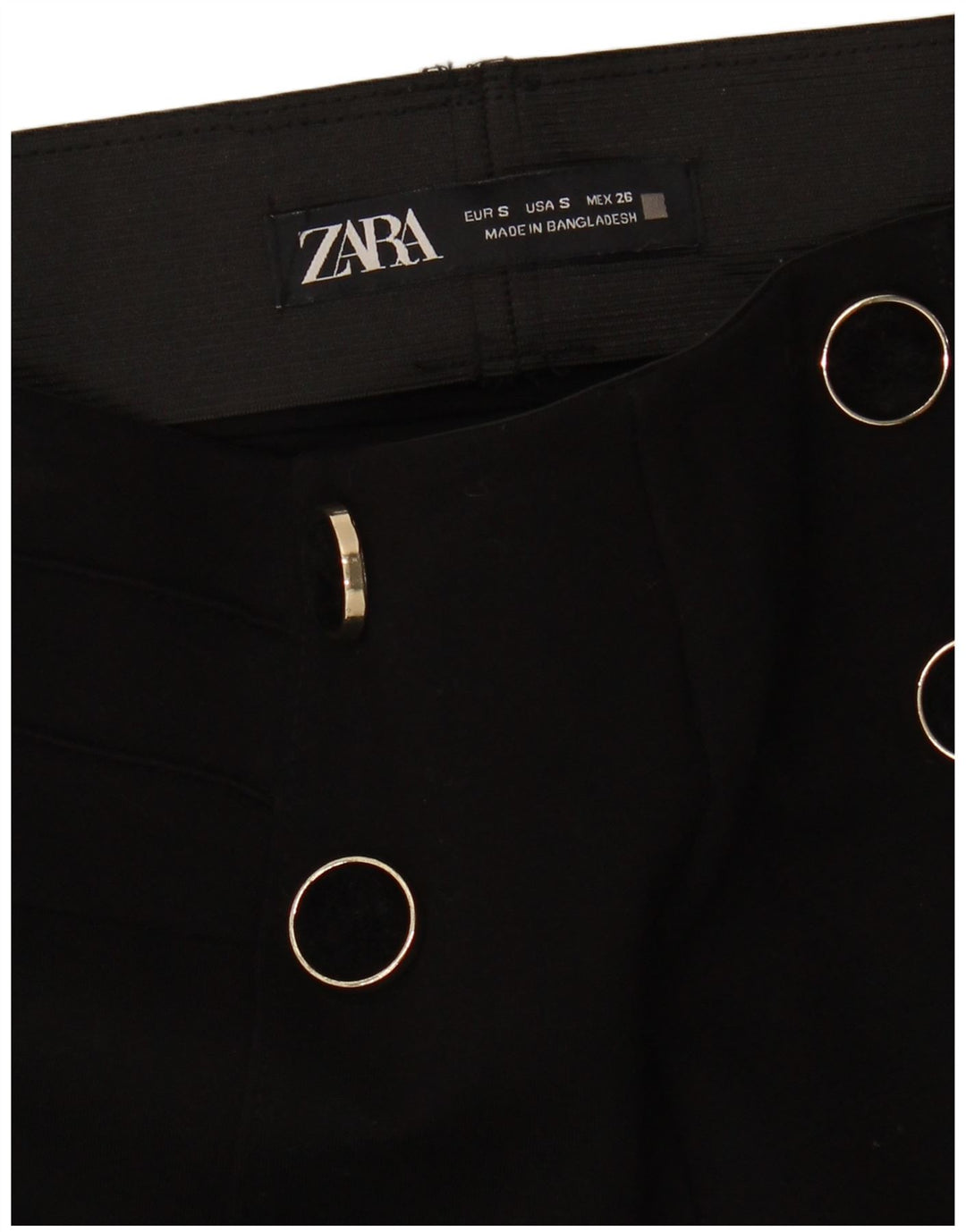 ZARA Womens Legging Trousers Small W26 L27 Black