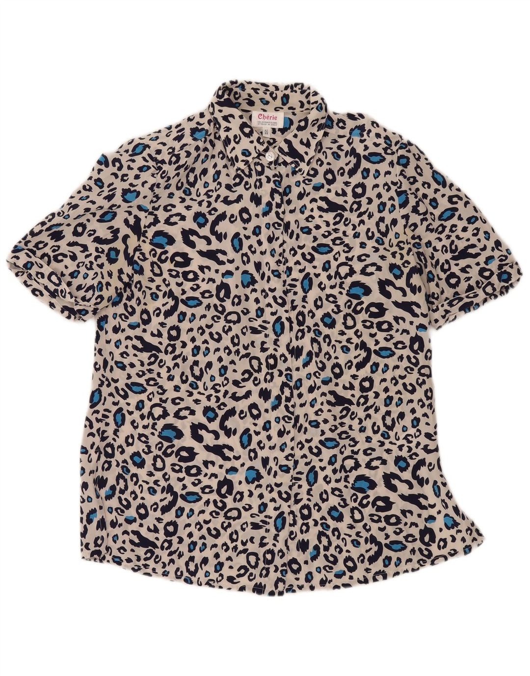 cherie Blusa Camisera Mujer IT 42/44 Medium Estampado Animal Multicolor