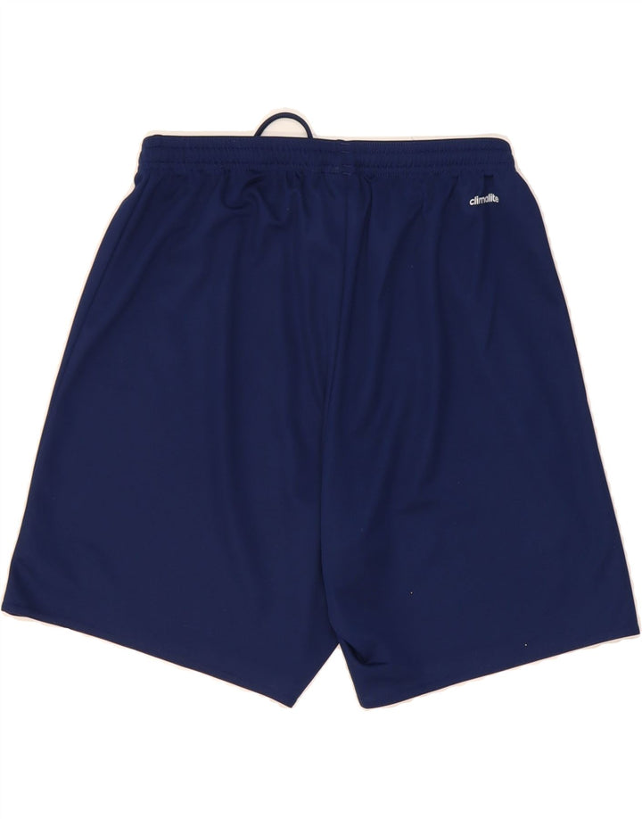 ADIDAS Mens Climalite Sport Shorts Medium  Navy Blue Polyester Vintage Adidas and Second-Hand Adidas from Messina Hembry 