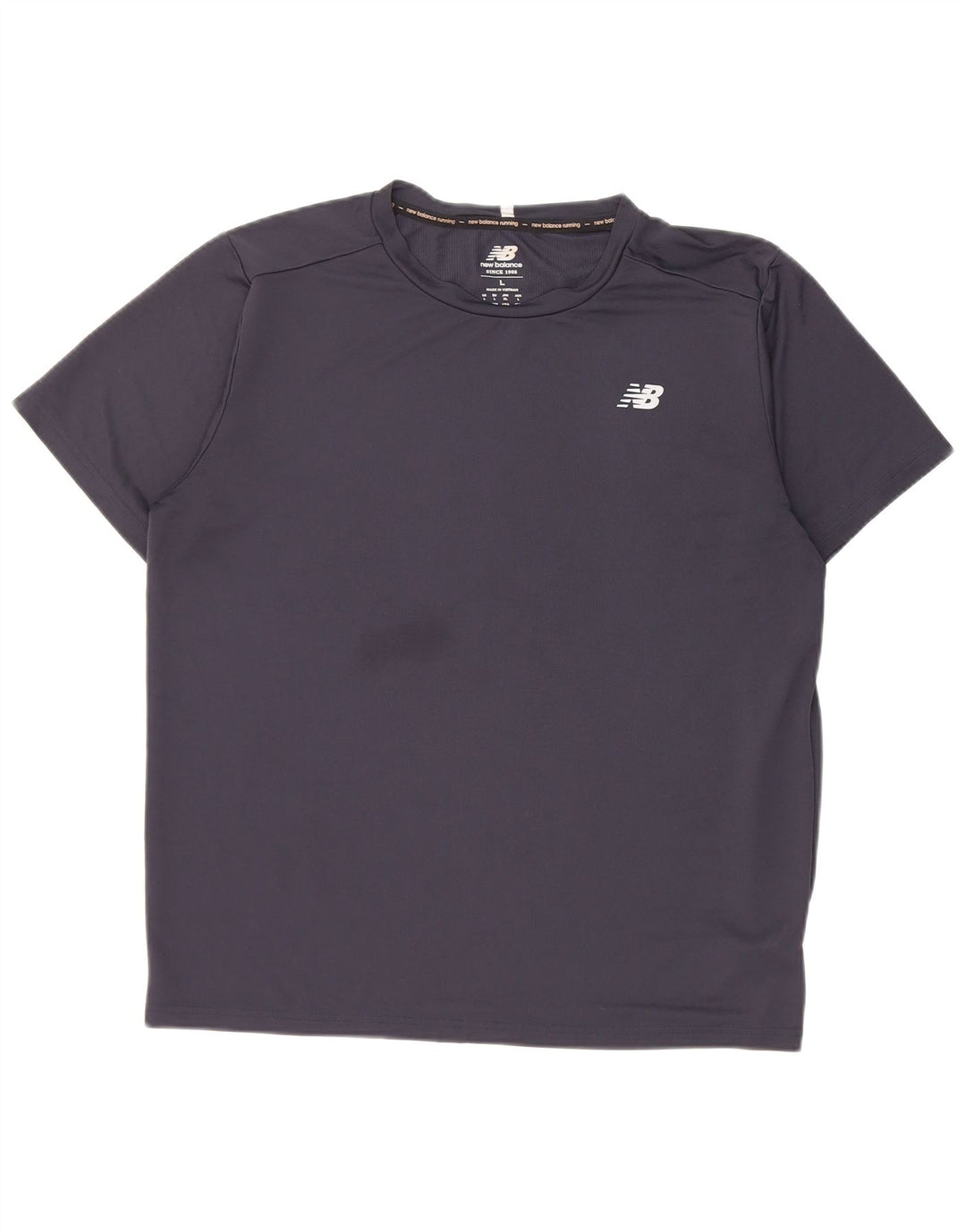 New Balance Hombre Camiseta Top Grande Azul Marino Poliéster