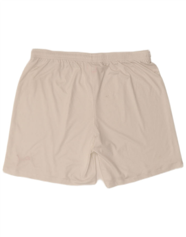Puma Pantalones cortos deportivos para hombre 2XL Blanco