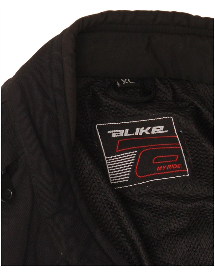 ALIKE Chaqueta motociclista Moto Racer para mujer UK 40 XL Negro Colorblock