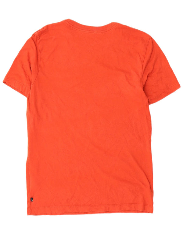 Nike Dri Fit Graphic Camiseta para hombre, talla pequeña, algodón naranja