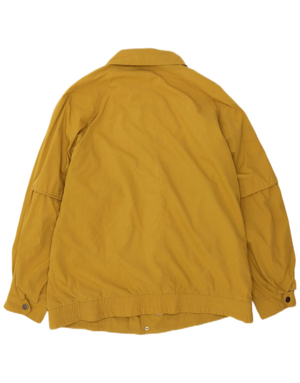 Vintage hombres chaqueta utilitaria IT 56 3XL algodón amarillo