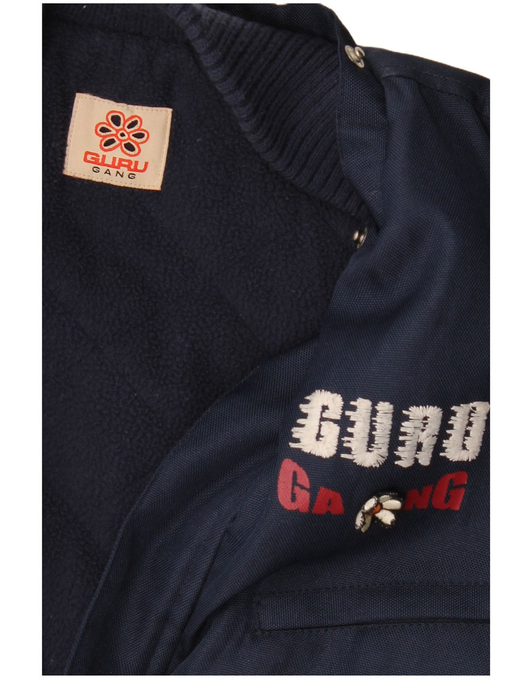Guru Chaqueta bomber gráfica para mujer UK 46 Grande Azul marino