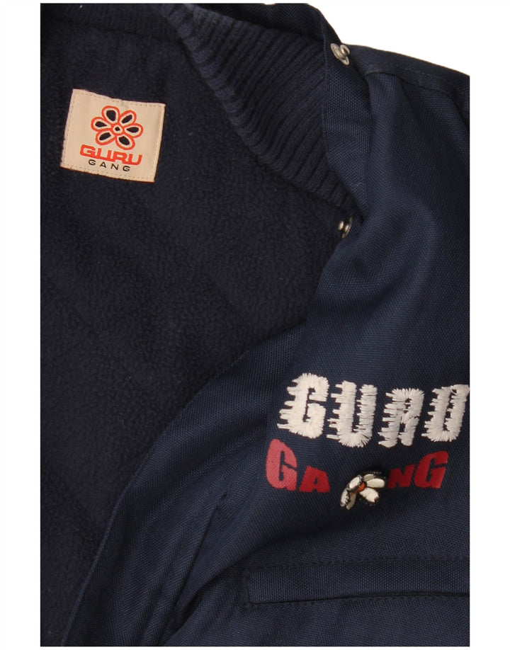 Guru Chaqueta bomber gráfica para mujer UK 46 Grande Azul marino
