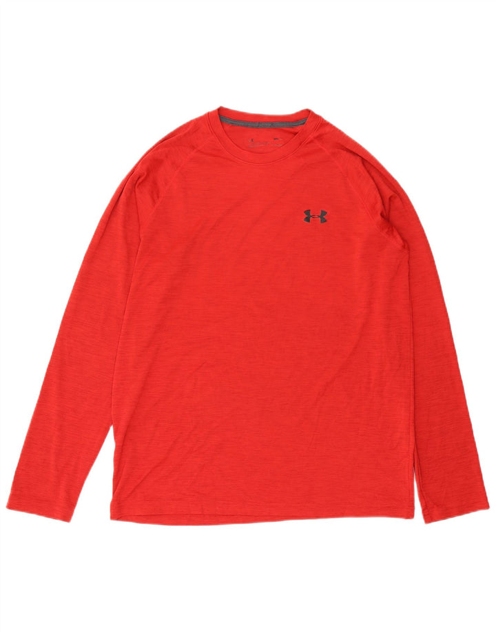Camiseta Under Armour Hombre Manga Larga Mediano Rojo