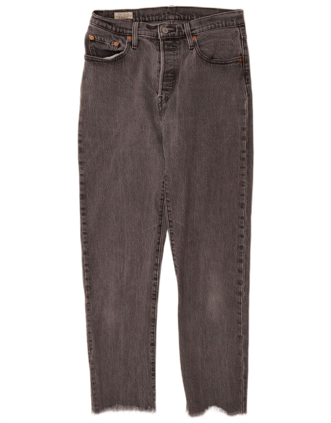 Levi's Vaqueros Rectos 501 Para Mujer W28 L28 Algodón Gris