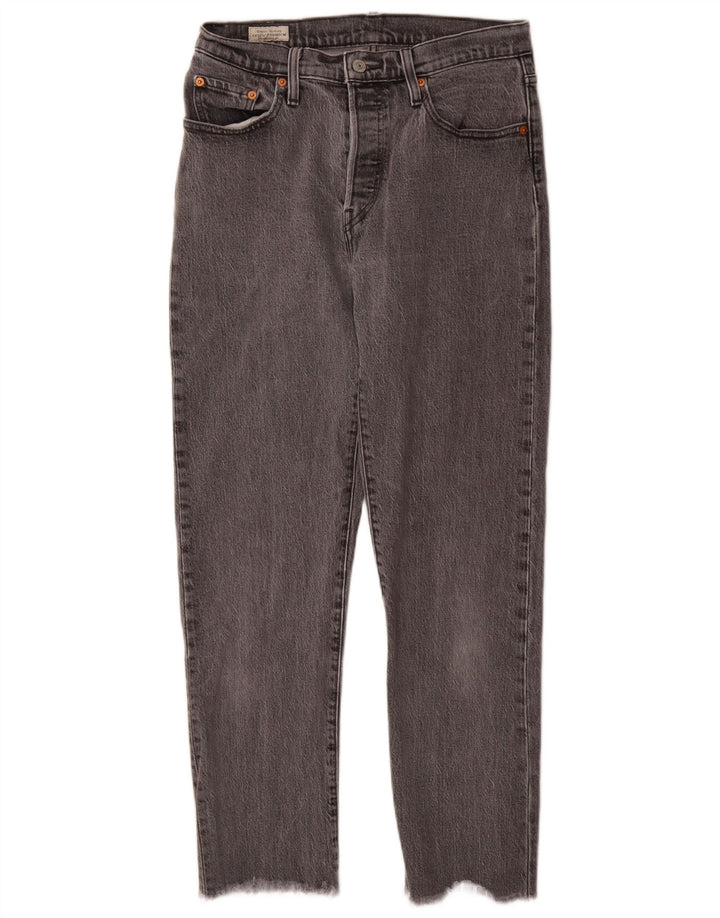 Levi's Vaqueros Rectos 501 Para Mujer W28 L28 Algodón Gris